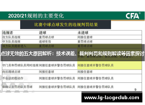 点球无效的五大原因解析:技术误差、裁判判罚和规则解读等因素探讨 点球无效的五大原因解析:技术误差、裁判判罚和规则解读等因素探讨